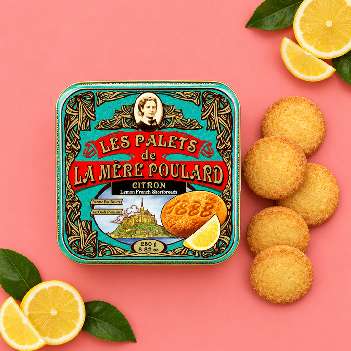 Franske Citron Shortbreads i Dåse