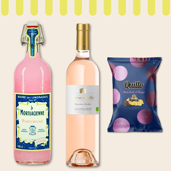 Gavekurv med Rosé, Lemonade & Snacks