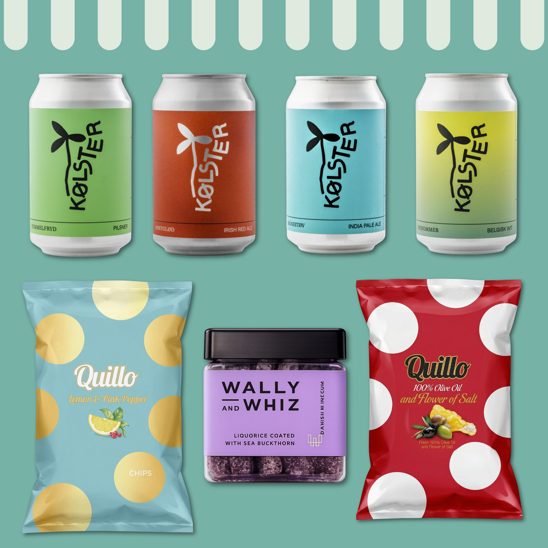 Gavekurv med Chips, Øl &amp; Lakrids