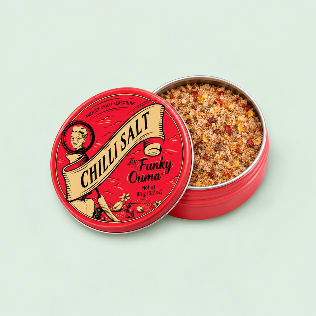 Chilli Salt - 90 g på mintgrøn baggrund